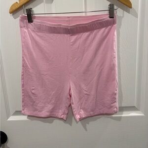 LOFT Light Pink Stretch Bike Shorts